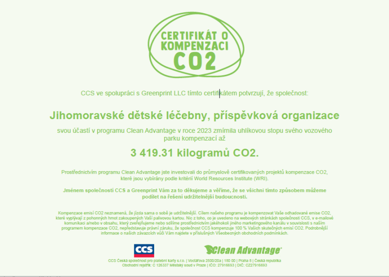 certifikát